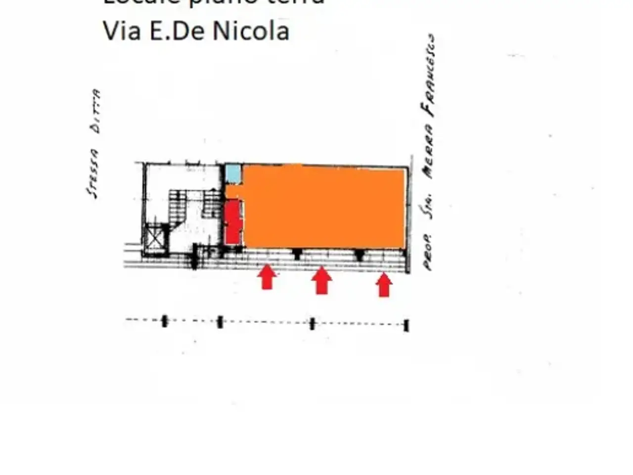 Negozio in Via Avvocato Enrico De Nicola, Trani, {3} - Planimetria 1