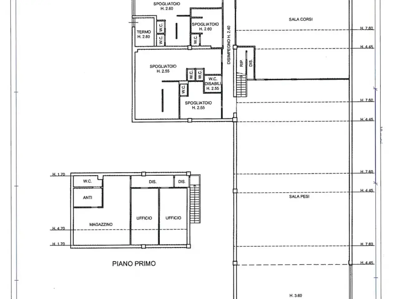 Palazzina commerciale in Via Sarzanese Sud, Massarosa, {3} - Planimetria 1