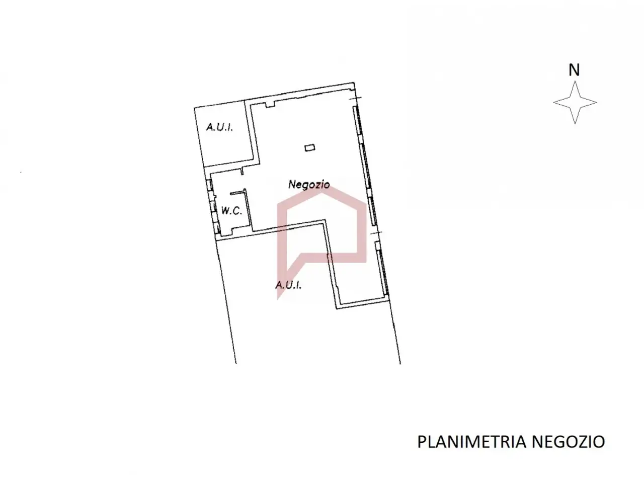 Negozio in Gazzera, Venezia, {3} - Planimetria 1
