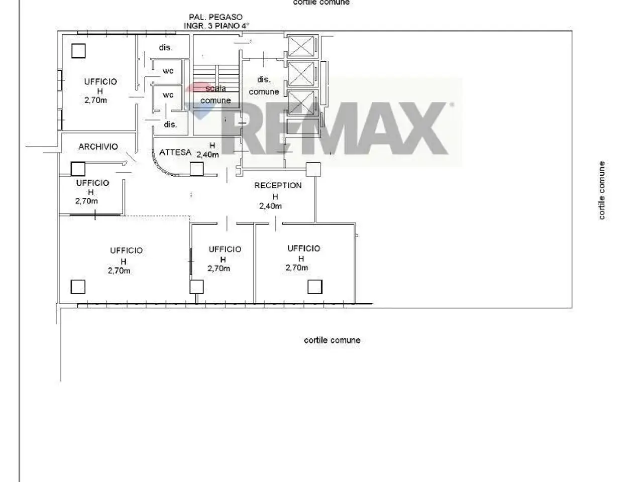 Ufficio in Viale Bortolomeo Colleoni 25, Agrate Brianza, {3} - Planimetria 1