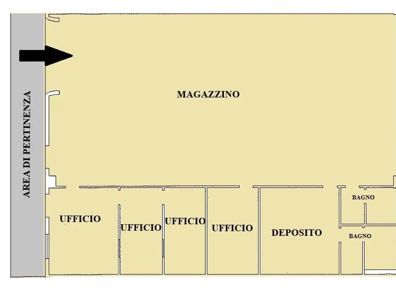 Magazzino in Via Meucci  29, Pregnana Milanese, {3} - Planimetria 1