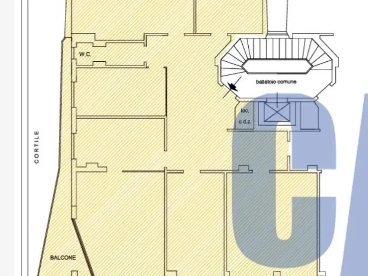 Ufficio in Piazza Carbonari, Milano, {3} - Planimetria 1