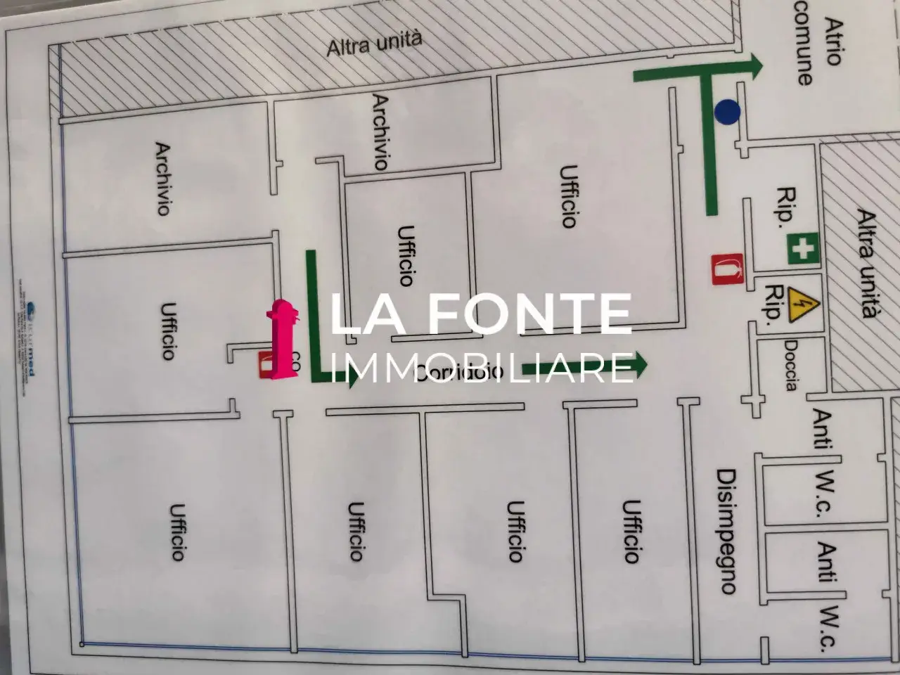 Ufficio in Padova, Via Lussemburgo, 3, Padova, {3} - Planimetria 1