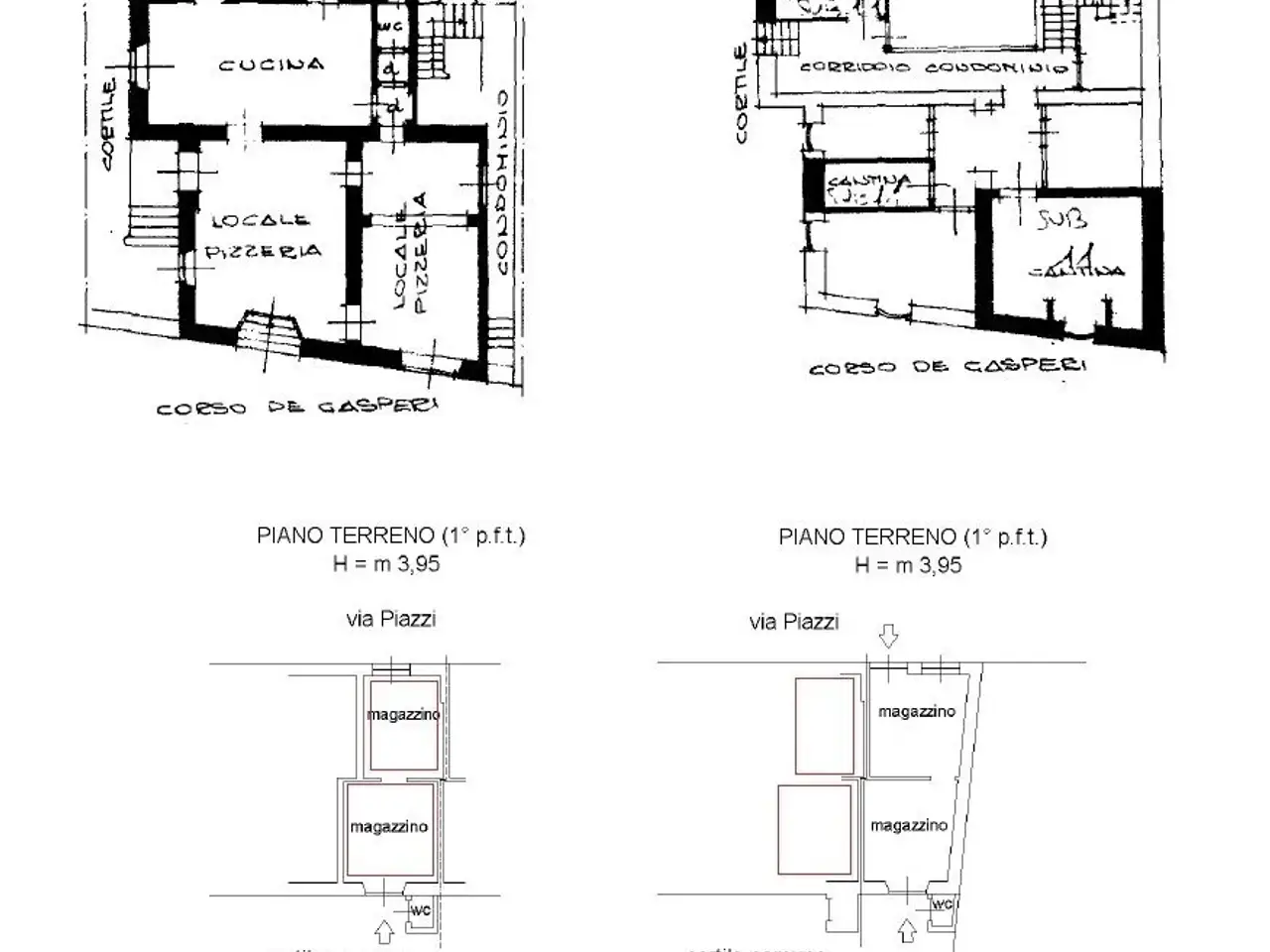 Negozio in Corso Alcide De Gasperi 23/B, Torino, {3} - Planimetria 1