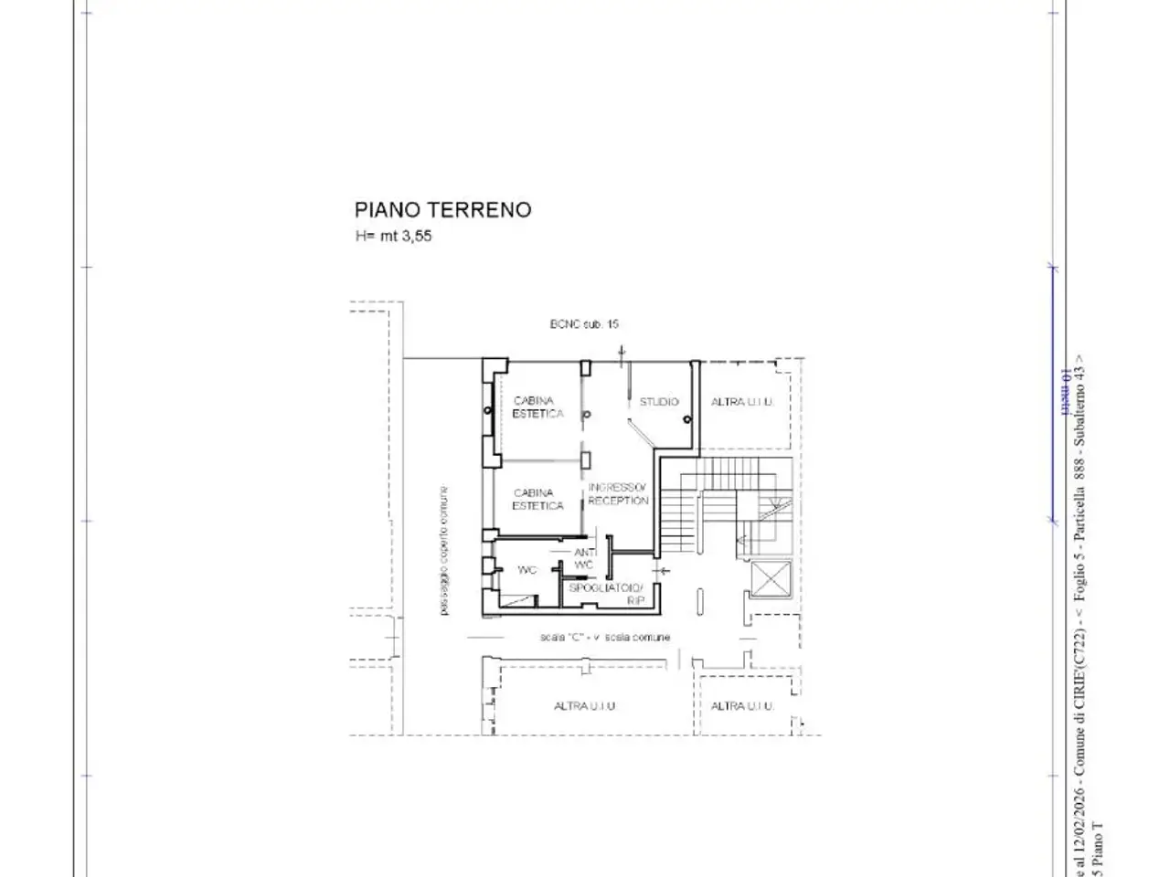 Negozio in Via Pasquale Trivero 15, Cirie', {3} - Planimetria 1