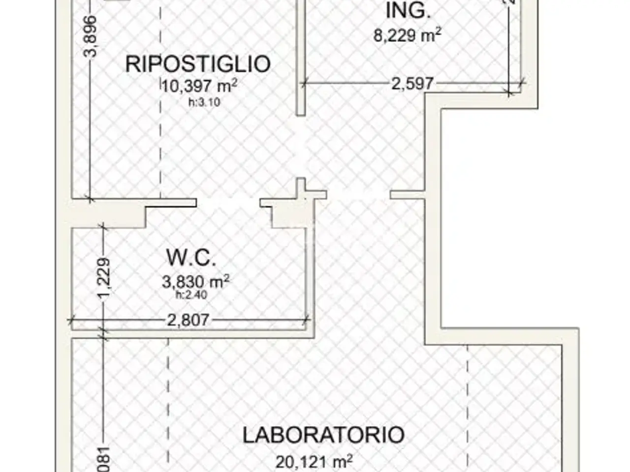 Laboratorio in Via Arcivescovo Romilli 15, Milano, {3} - Planimetria 1
