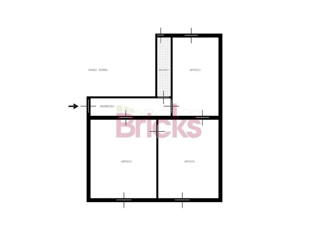 Ufficio in Via Elba 22, Milano, {3} - Planimetria 1