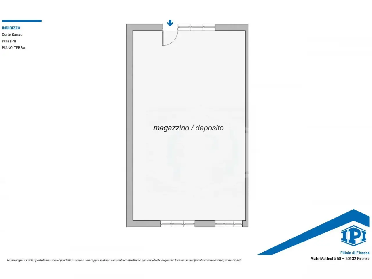 Magazzino in Corte Sanac Snc, Pisa, {3} - Planimetria 1