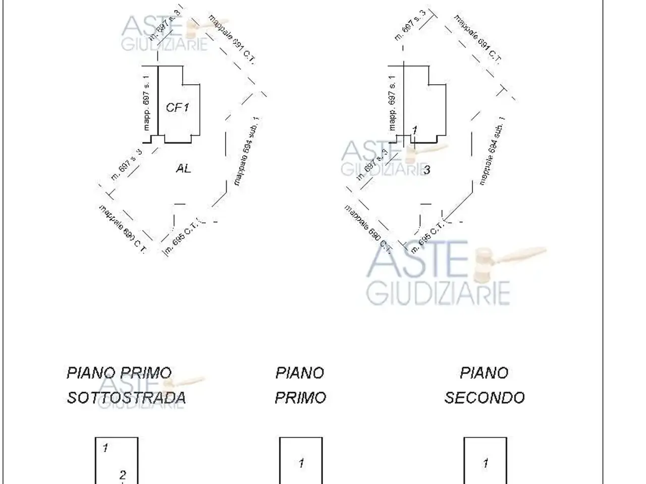 Garage in Via Caduti di Nassirya, Località Bordini, Capriata D'Orba, {3} - Planimetria 1