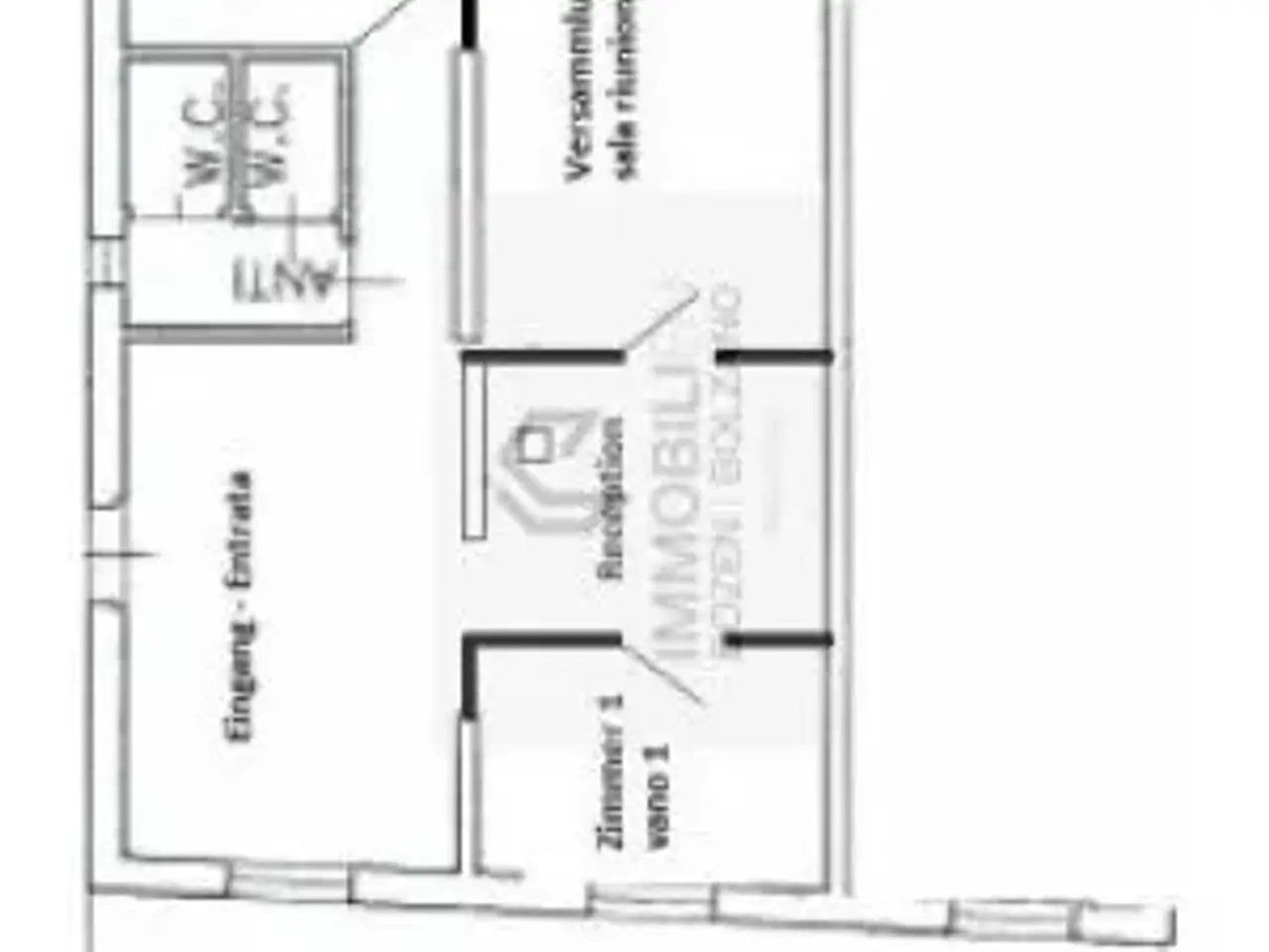 Ufficio in Piazza Università 1, Bolzano, {3} - Planimetria 1
