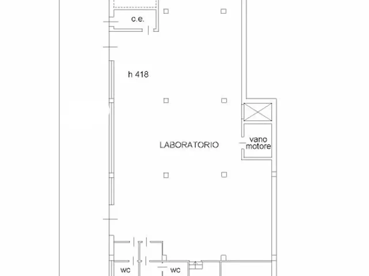 Magazzino in Via Gioacchino Rossini, Monte San Giusto, {3} - Planimetria 1