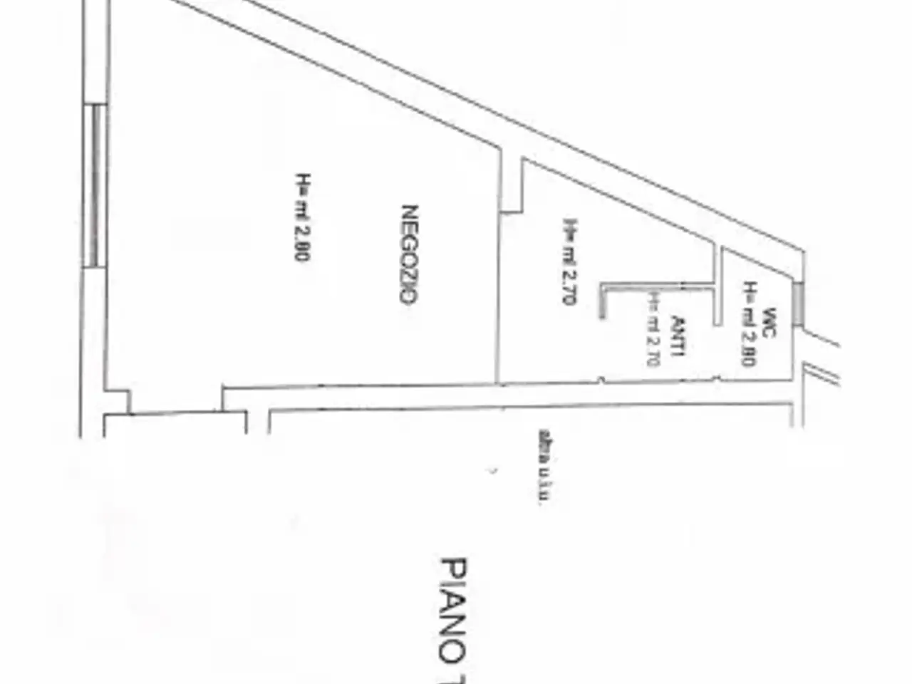 Negozio in Piazza Martiri Garibaldini, Caneva, {3} - Planimetria 1