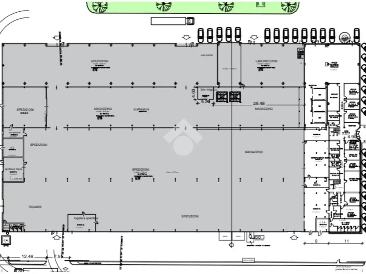Capannone in Via Dino Ferrari, Maranello, {3} - Planimetria 1