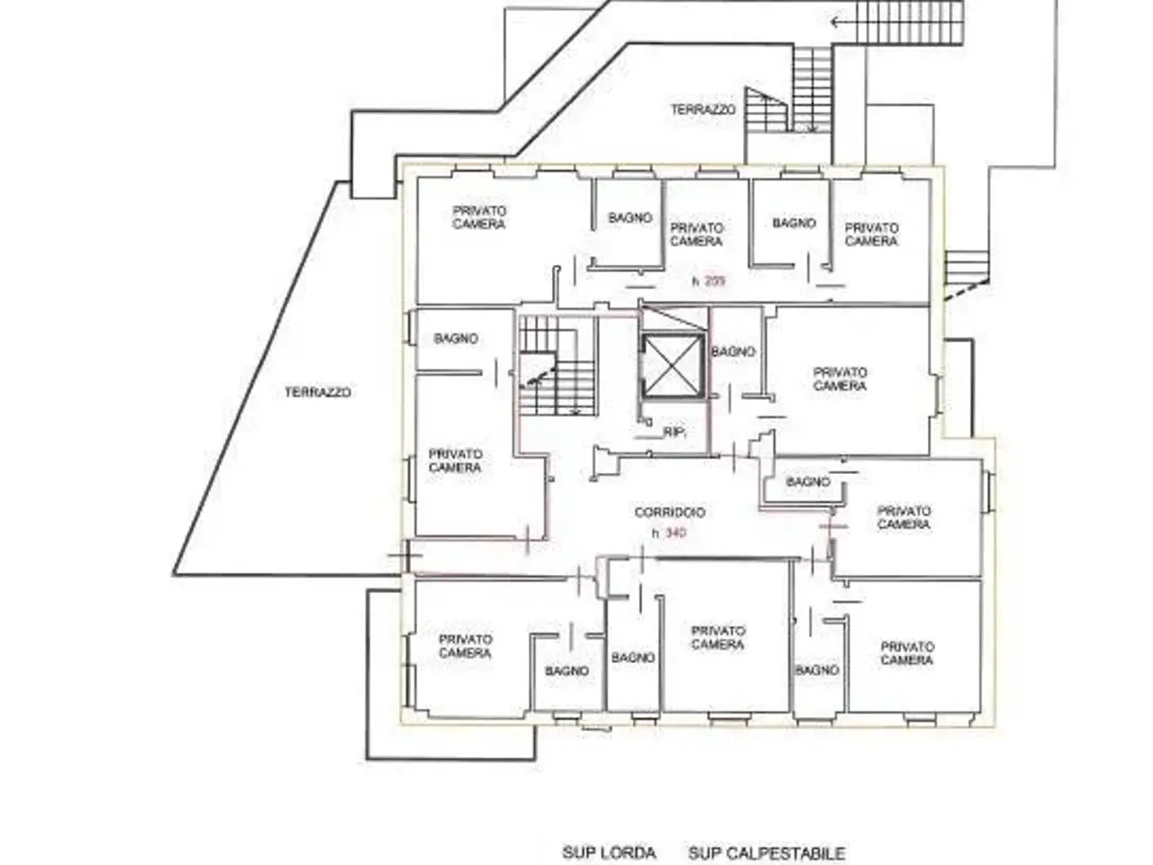 Albergo in Via Fraiteve, Sestriere, {3} - Planimetria 1