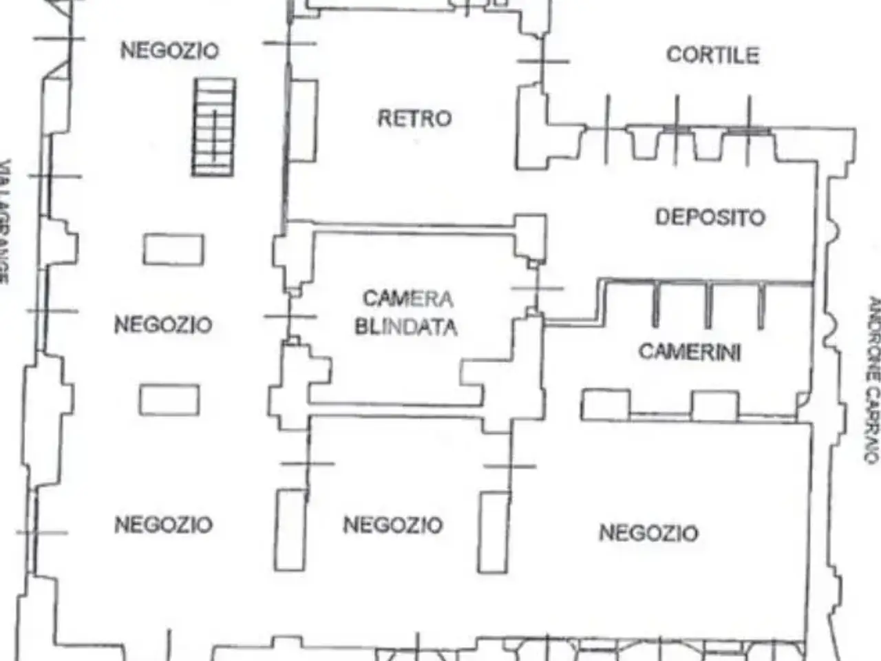 Negozio in Via Giuseppe Luigi Lagrange 40, Torino, {3} - Planimetria 1