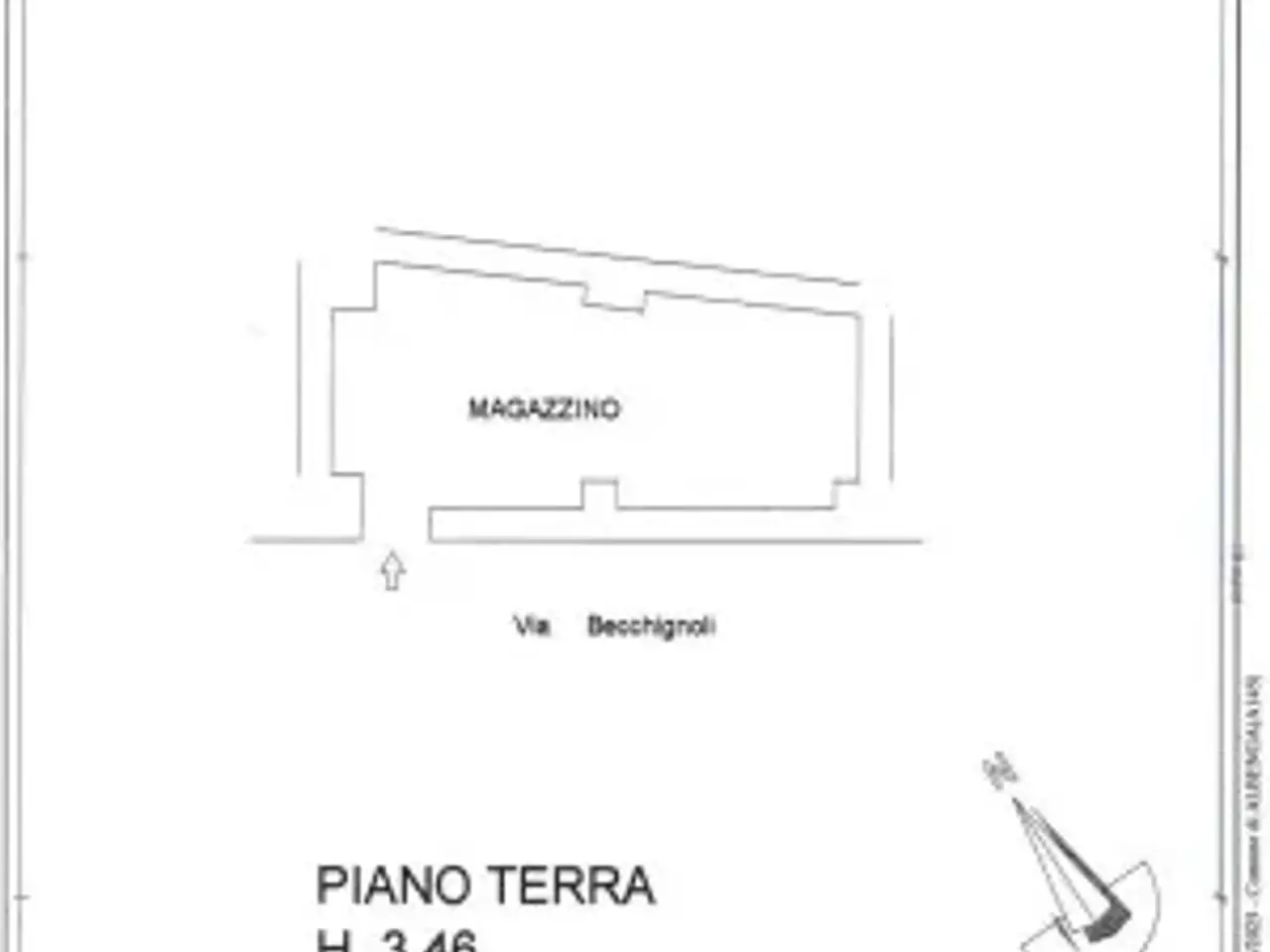 Magazzino in Via Becchignoli 14, Albenga, {3} - Planimetria 1