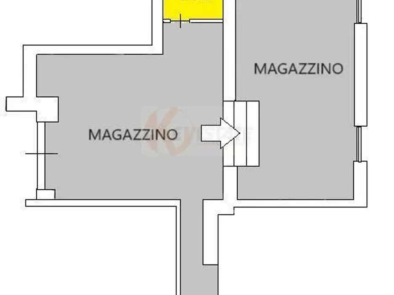 Negozio in Via Stanis Manca, Sassari, {3} - Planimetria 1