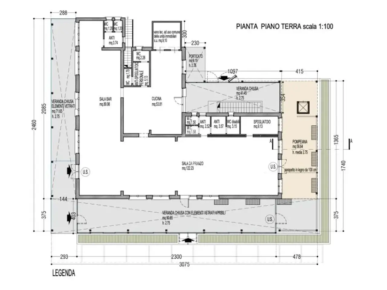Negozio in Via Postumia 19, Annone Veneto, {3} - Planimetria 1
