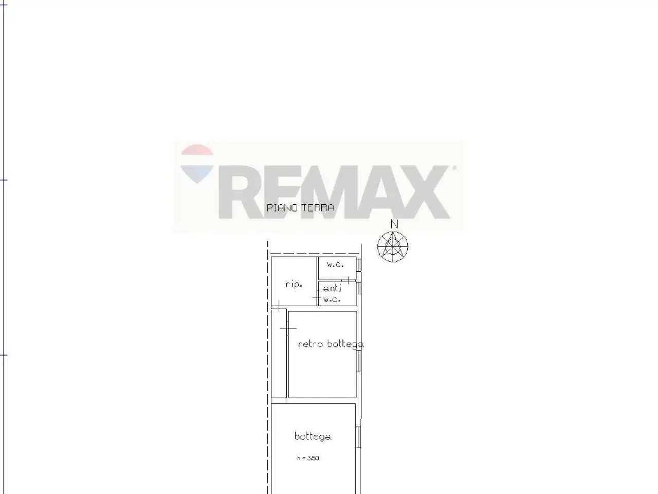 Negozio in Via Fossa della Creta 140, Catania, {3} - Planimetria 1