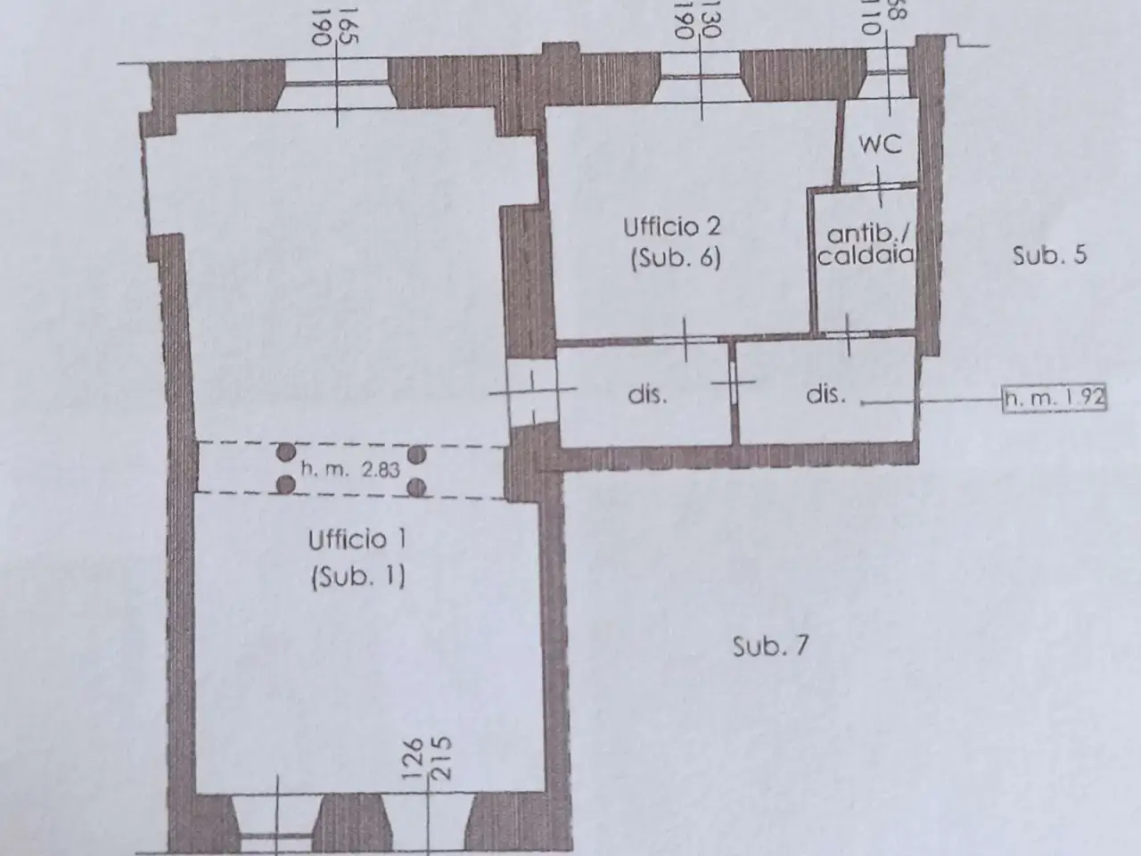 Ufficio in Via Roma 41, Tempio Pausania, {3} - Planimetria 1