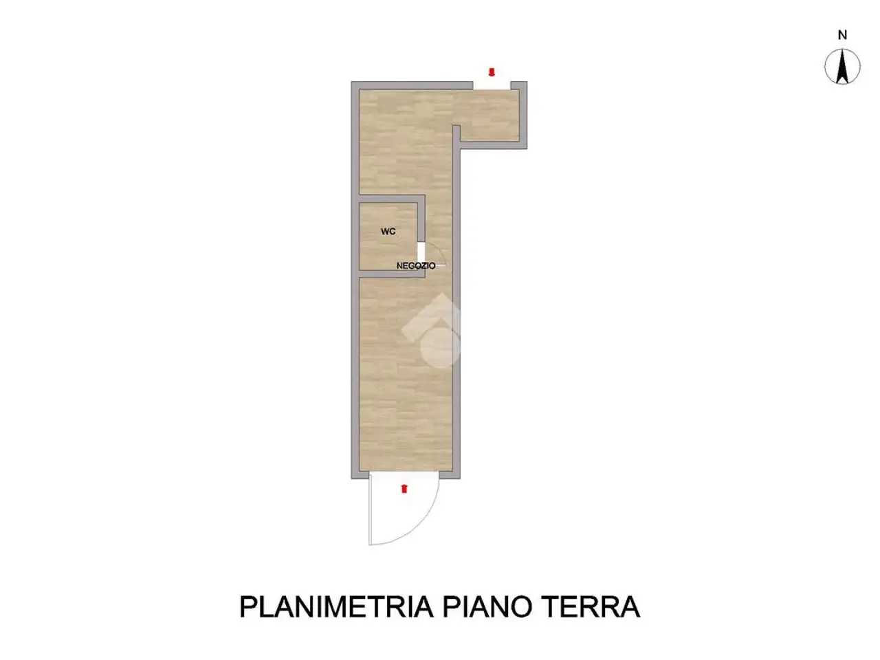 Negozio in Via Roma, Caorso, {3} - Planimetria 1
