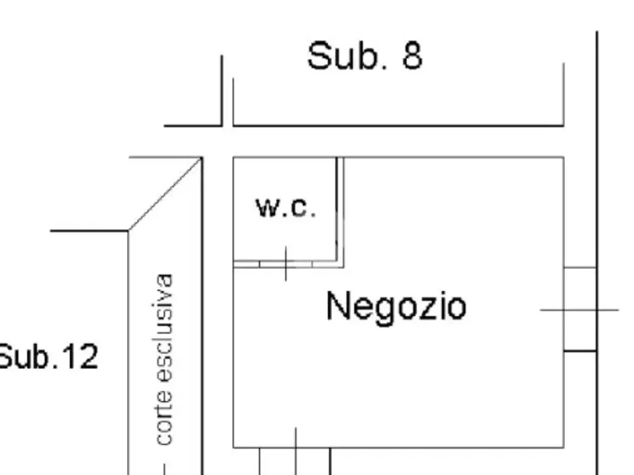 Negozio in Corso San Francesco 6, Teverola, {3} - Planimetria 1