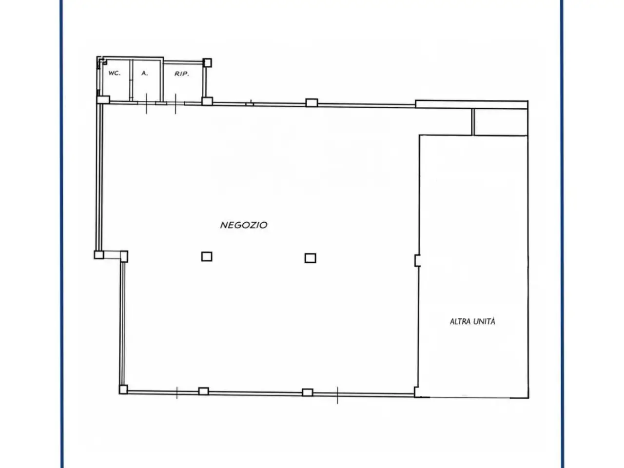 Negozio in Via Adriatica 10, Misano Adriatico, {3} - Planimetria 1