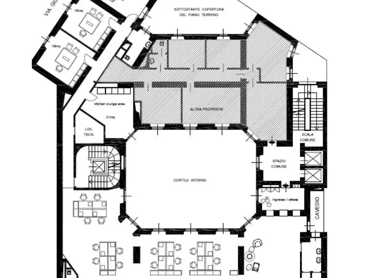 Ufficio in , Milano, {3} - Planimetria 1