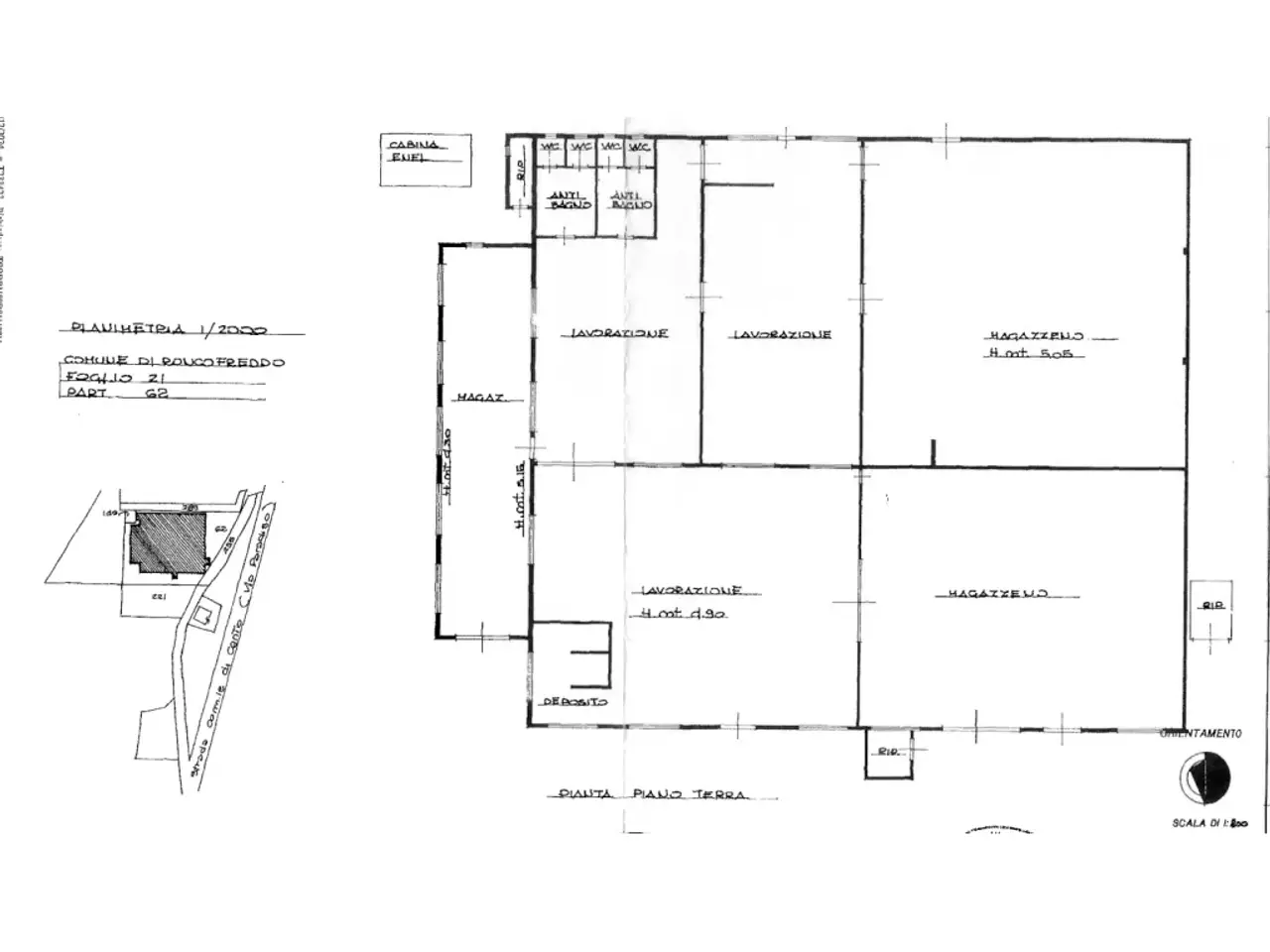 Capannone in Via Giovanni XXIII 828, Roncofreddo, {3} - Planimetria 1