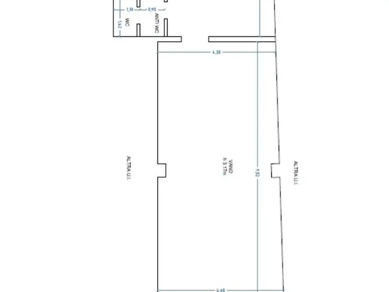 Negozio in Via Pasquale Rossi 3, Cosenza, {3} - Planimetria 1