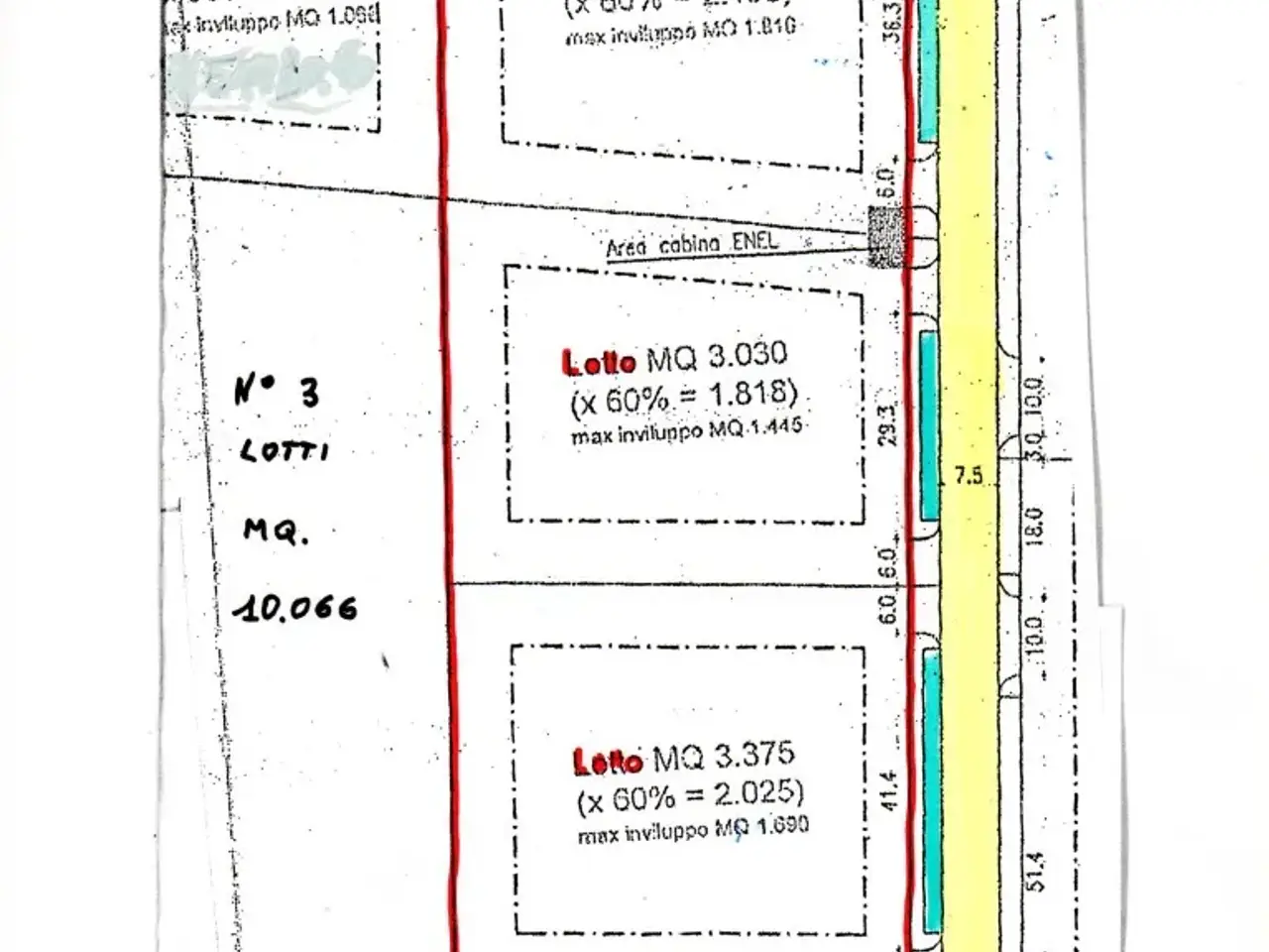 Terreno edificabile residenziale in Mogliano Veneto Tv, Mogliano Veneto - Planimetria 1