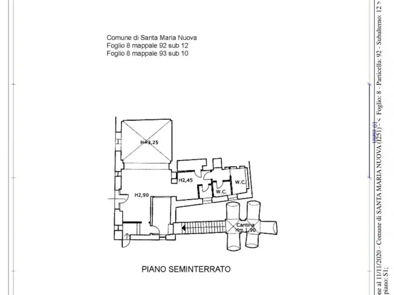 Esercizio commerciale in Via Mura Orientali 18, Santa Maria Nuova, {3} - Planimetria 1