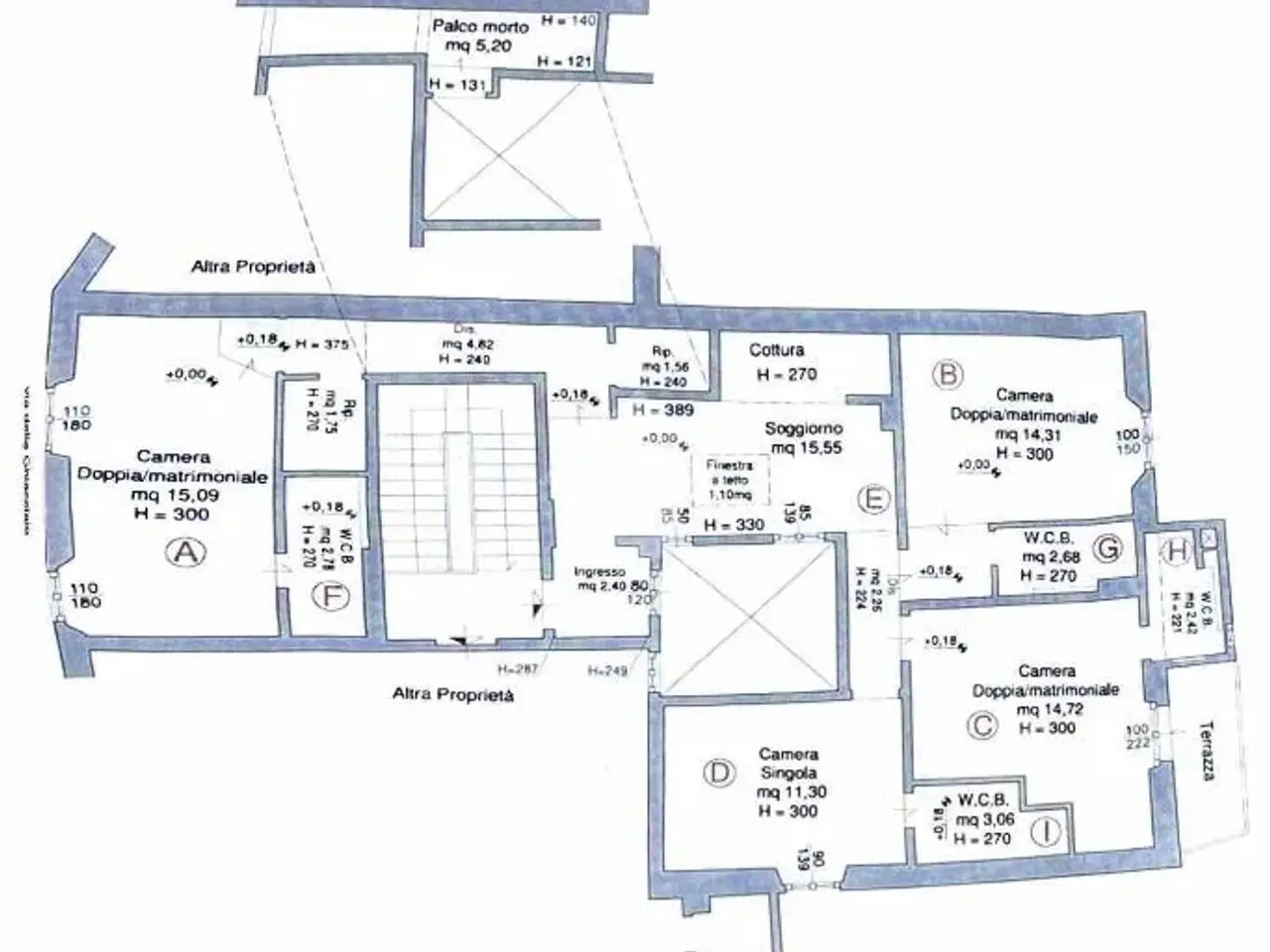 Negozio in Via delle Ghiacciaie 9, Firenze, {3} - Planimetria 1