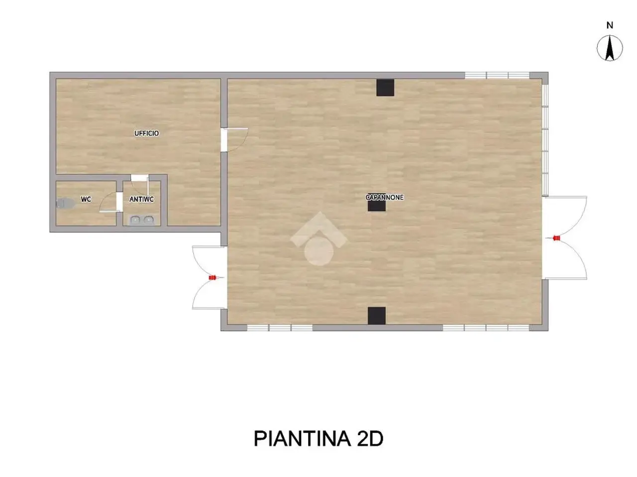 Capannone in Via Circonvallazione 52, Verolanuova, {3} - Planimetria 1