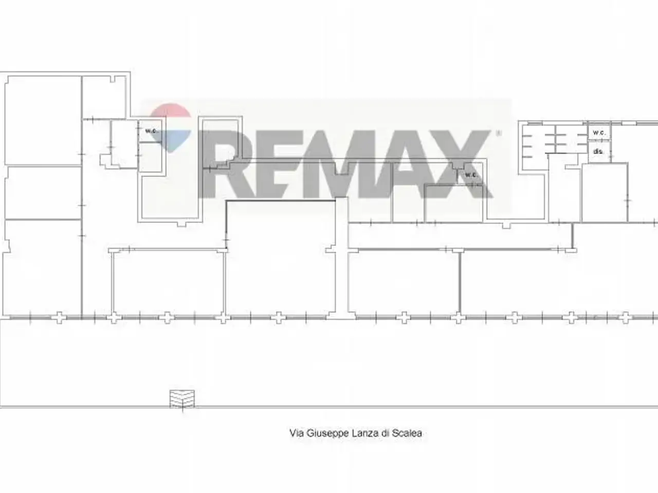 Ufficio in Via Giuseppe Lanza di Scalea 478/522, Palermo, {3} - Planimetria 1