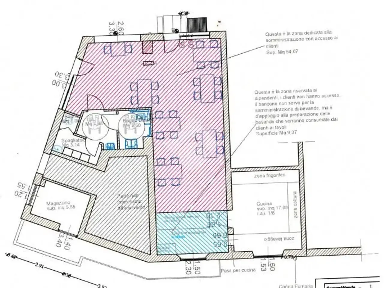 Negozio in Viale Piave, Brescia, {3} - Planimetria 1