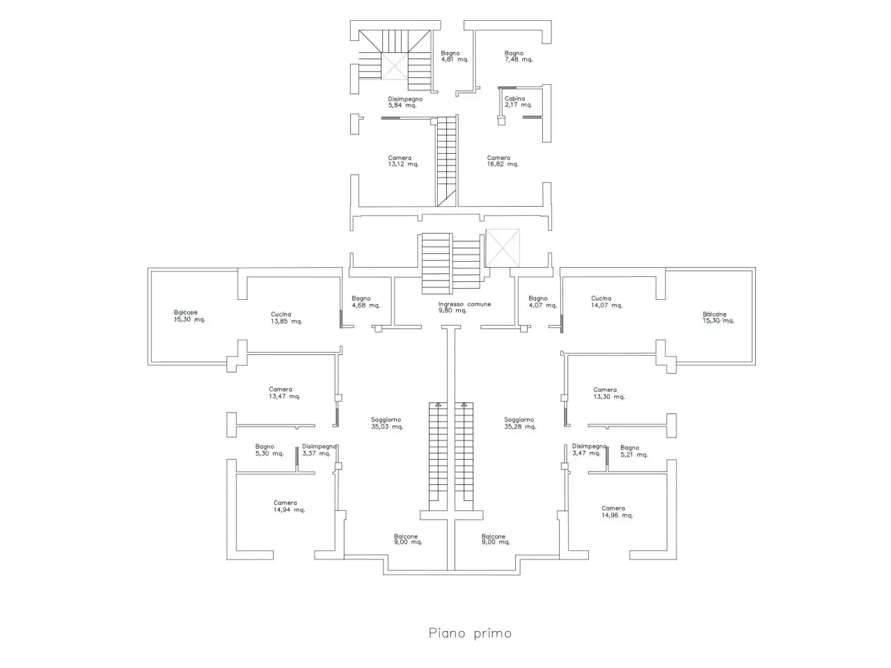 Appartamento in vendita, Strada Casalunga 8, Parma - Planimetria 1