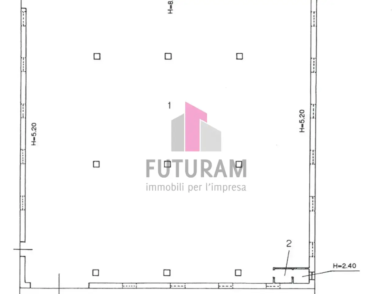 Capannone in , Vicenza, {3} - Planimetria 1