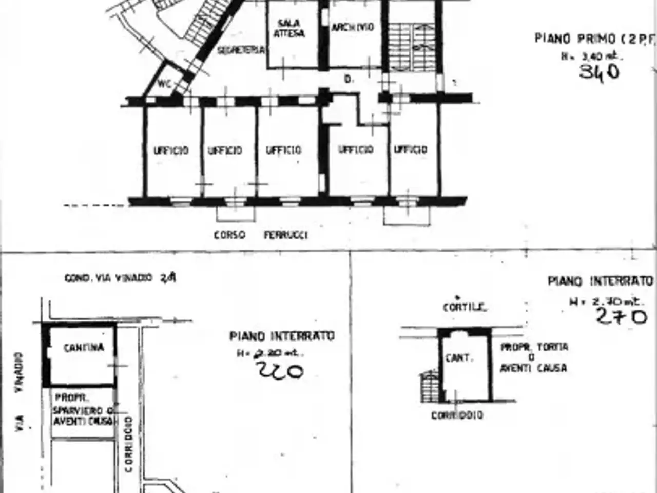 Ufficio in Corso Francesco Ferrucci 46, Torino, {3} - Planimetria 1