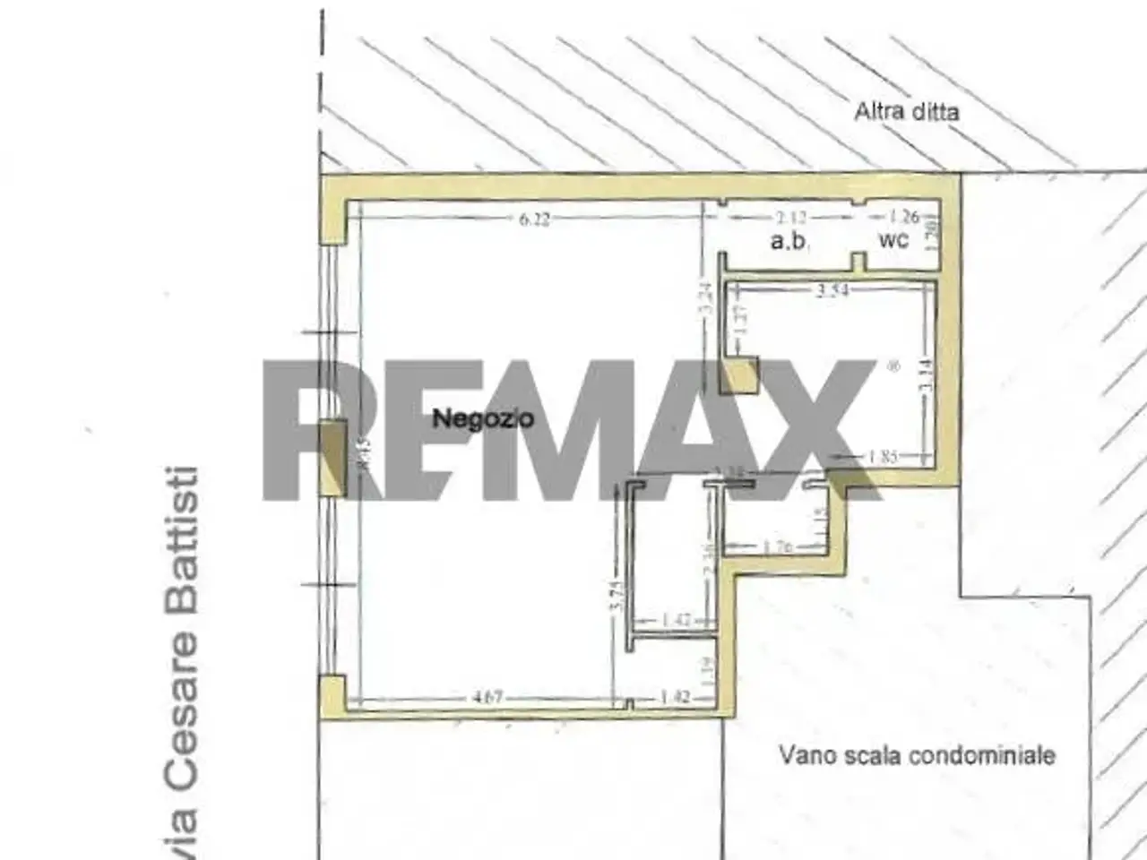 Negozio in Via Battisti 10/C, Lanciano, {3} - Planimetria 1