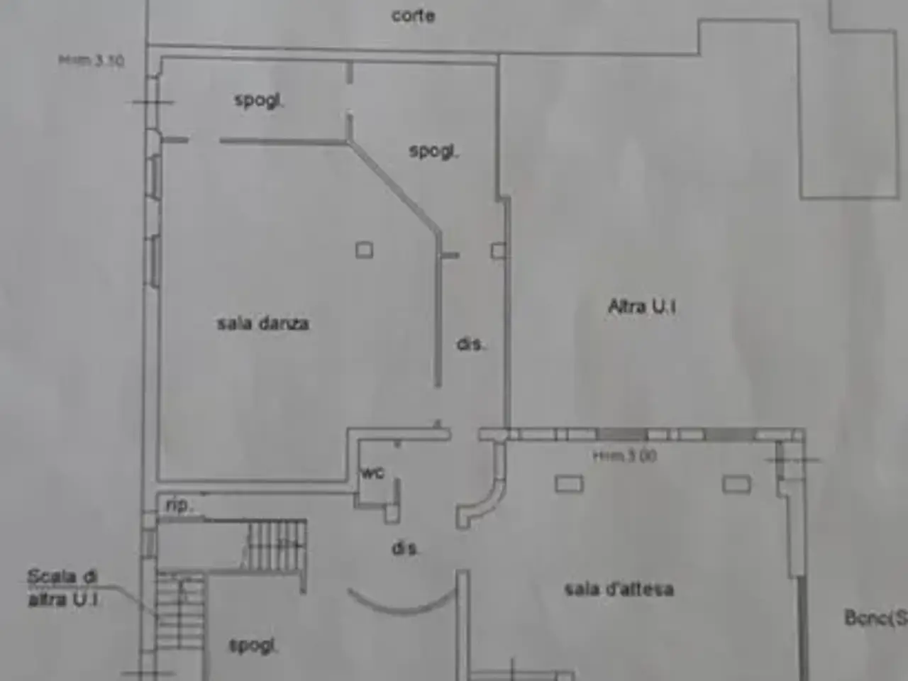 Negozio in Viale della Gioventù 22, San Giovanni Rotondo, {3} - Planimetria 1
