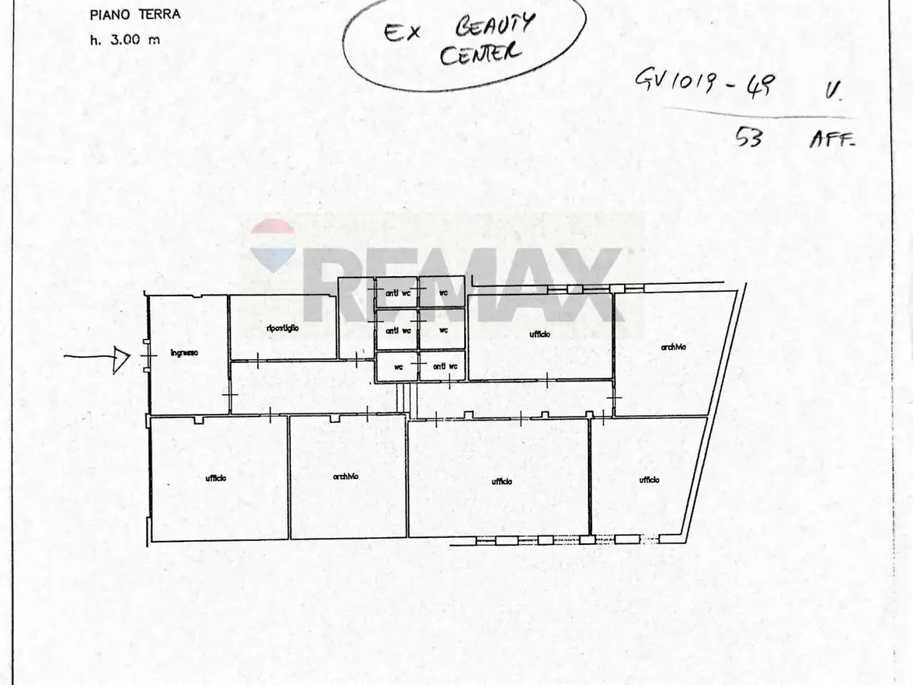 Negozio in Via Cavour, Belluno, {3} - Planimetria 1