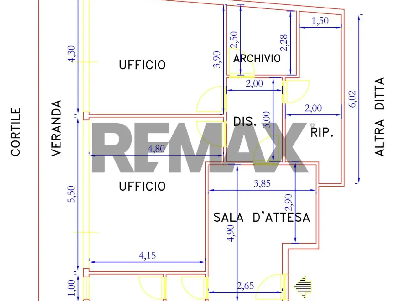 Ufficio in Viale Sicilia 20, Ragusa, {3} - Planimetria 1