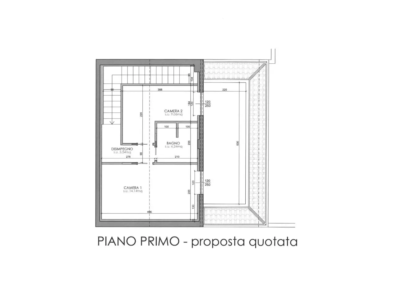 Agriturismo in Via Madonna del Carmine 22, Buscate, {3} - Planimetria 1