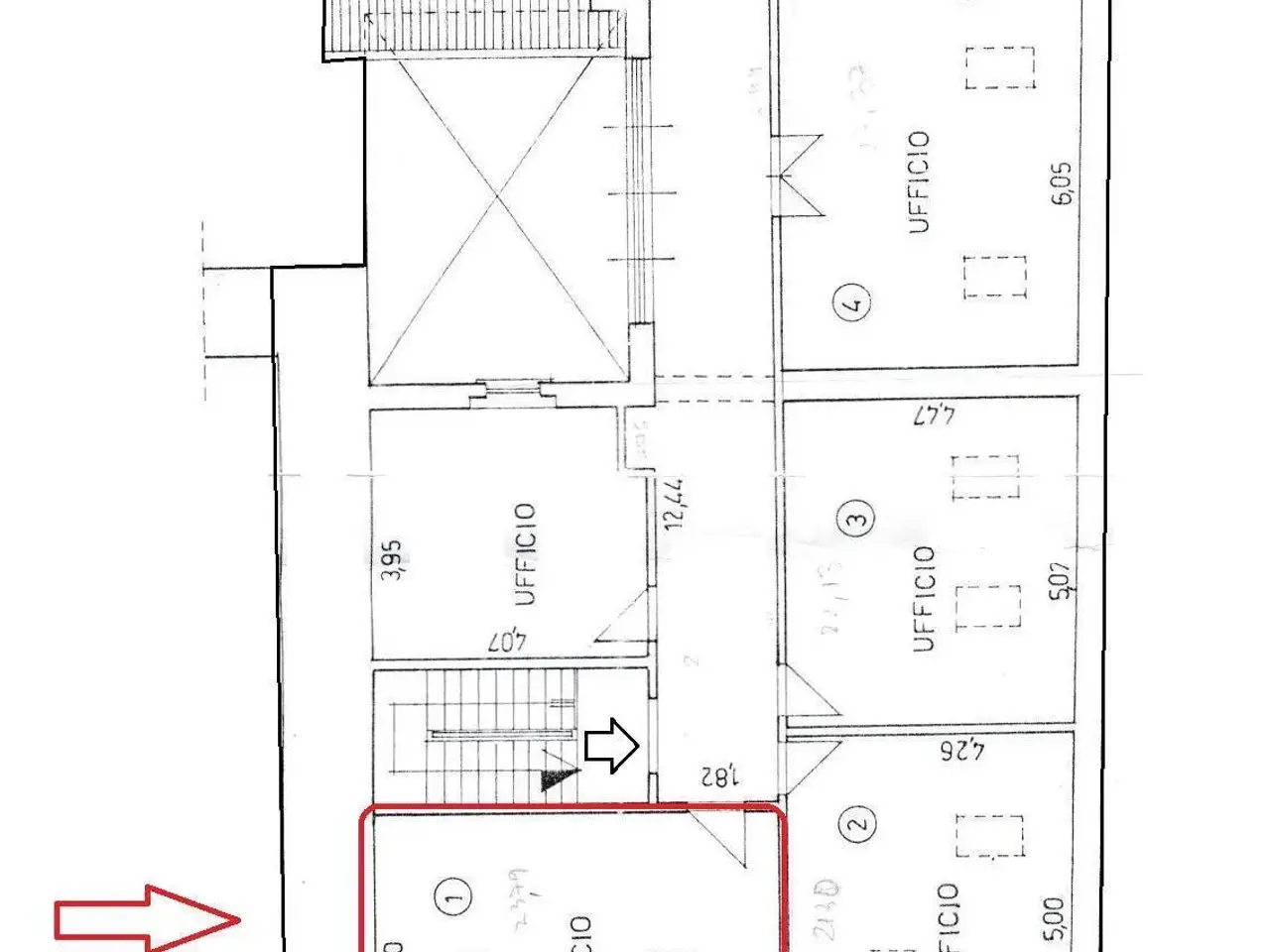 Ufficio in Via Masaccio 109, Firenze, {3} - Planimetria 1