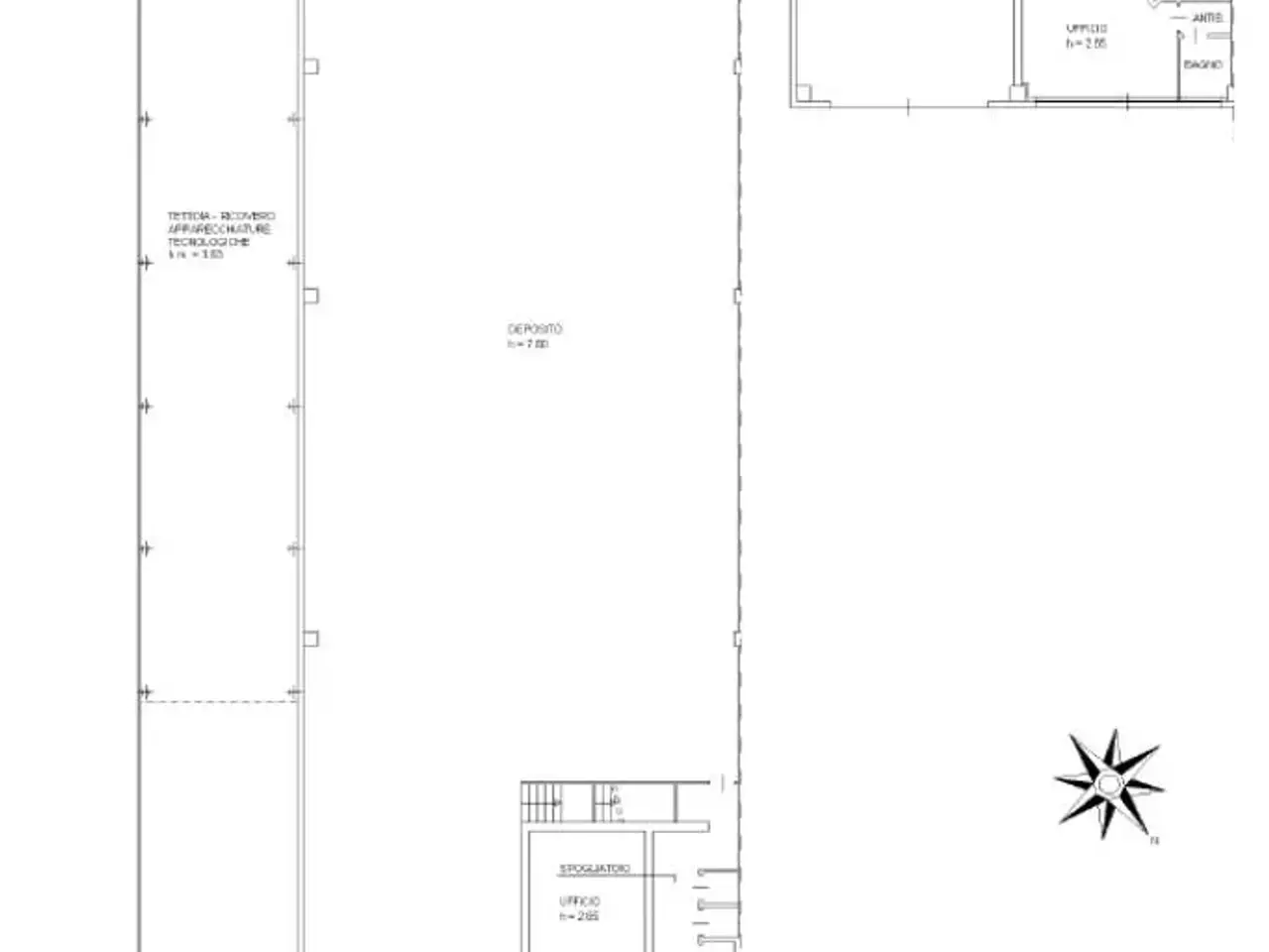 Capannone in Via Ada Negri 8, Cavenago D'Adda, {3} - Planimetria 1