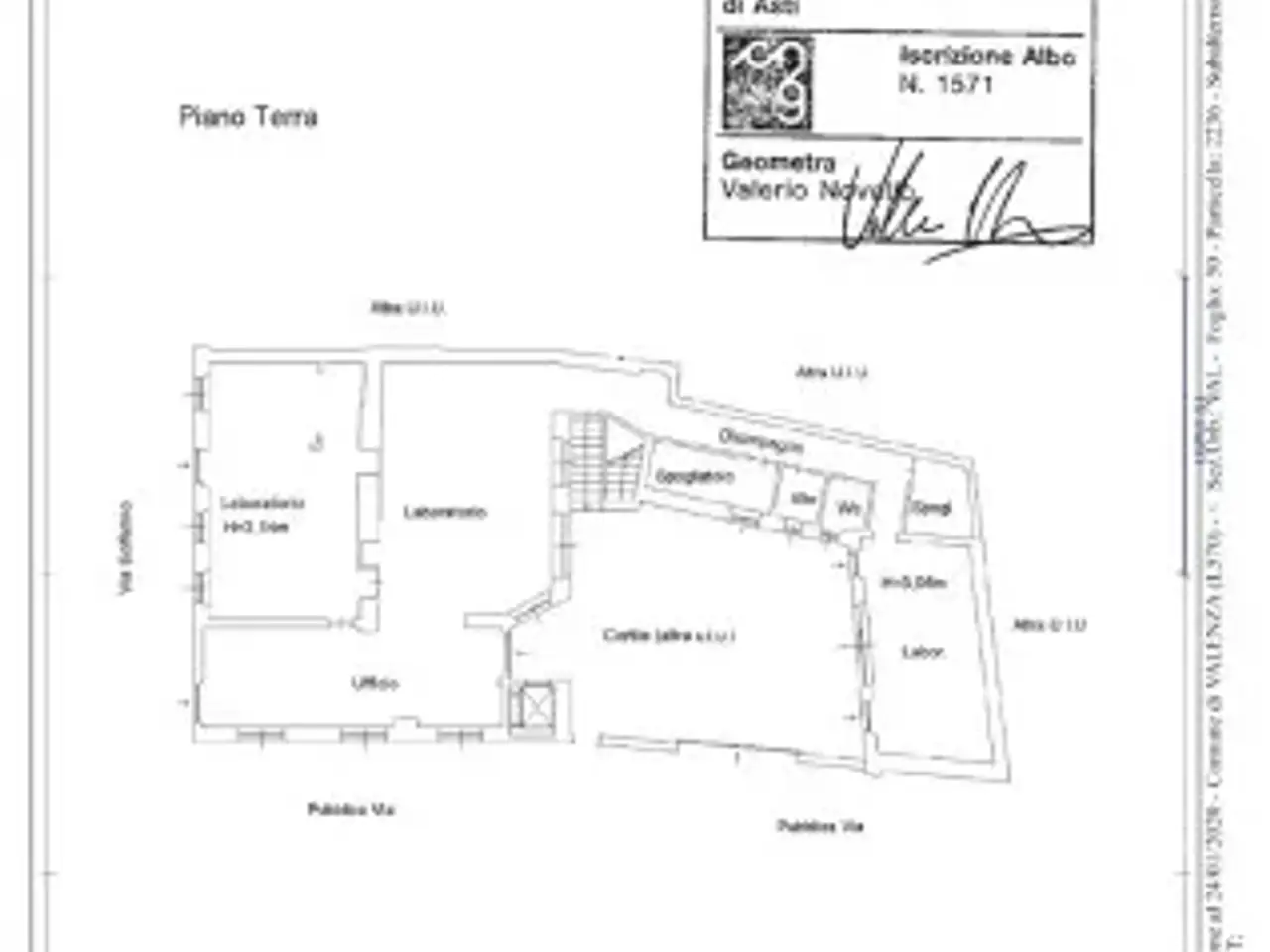 Laboratorio in Via Solferino 16, Valenza, {3} - Planimetria 1