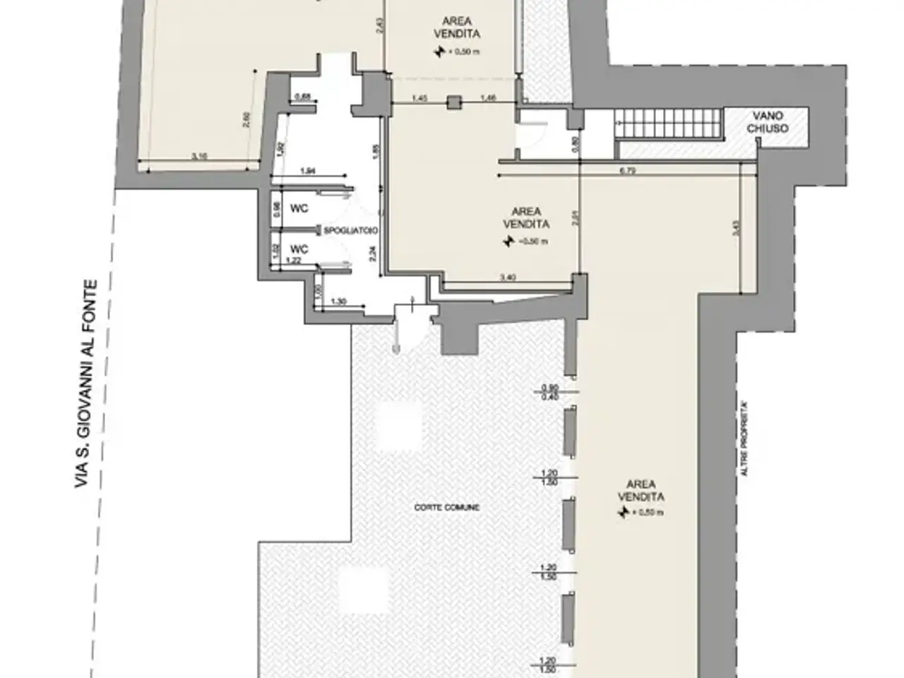 Negozio in Via XX Settembre  22, Pavia, {3} - Planimetria 1