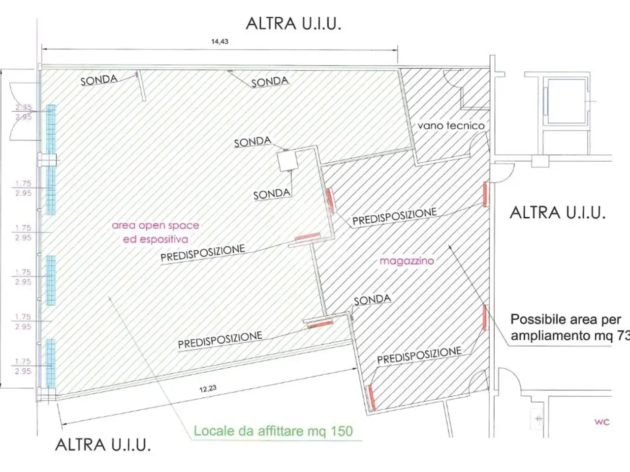 Capannone in Corso Vercelli 332, Ivrea, {3} - Planimetria 1