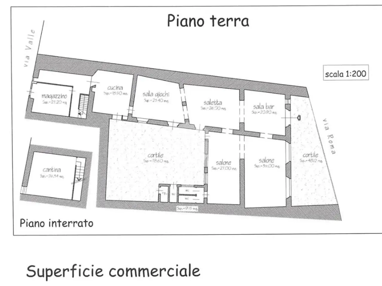 Negozio in Via Roma 93, Alzano Lombardo, {3} - Planimetria 1